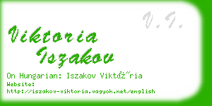 viktoria iszakov business card